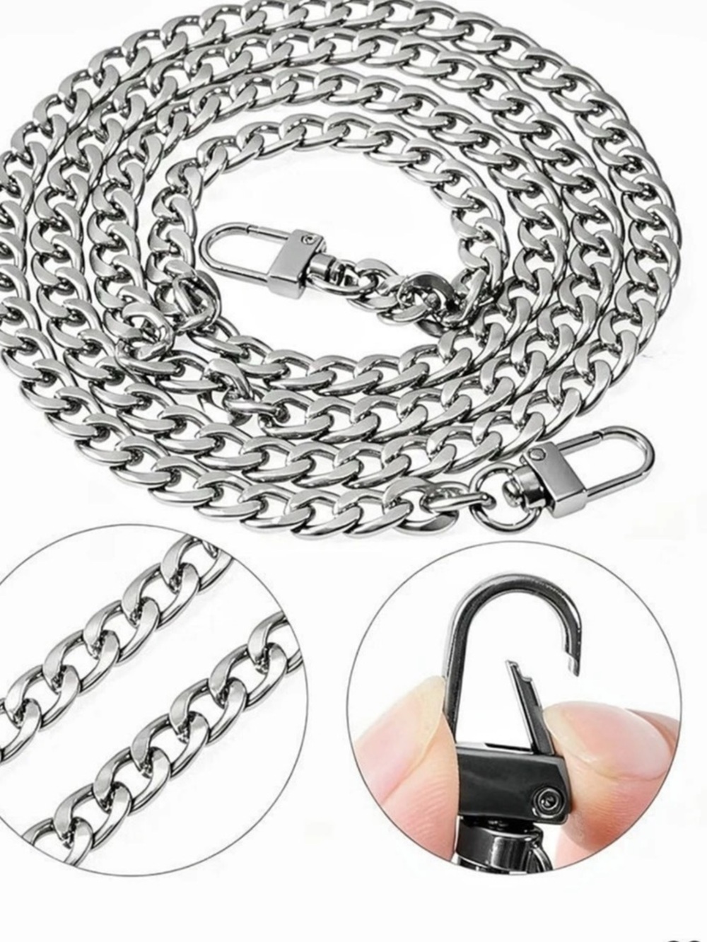 Silver Chain Strap - Picture 2 of 3